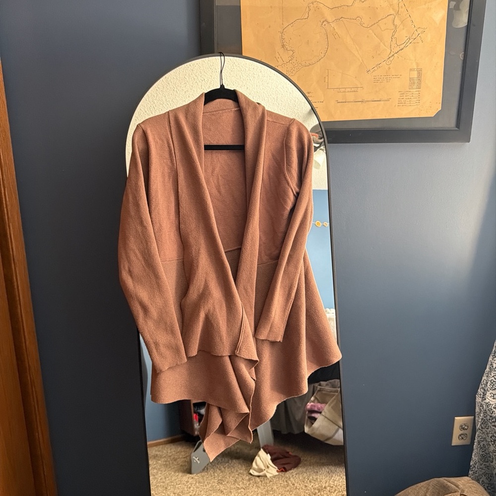 Women's Open Front Cardigan Sweater - Brown